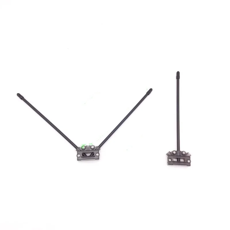 3Pcs V-Shape FPV Antenna Mount Set w/ Receiver Holder - Omnidirectional Tool-Free Swivel & Vibration Damping for DJI O3/ELRS/Gho