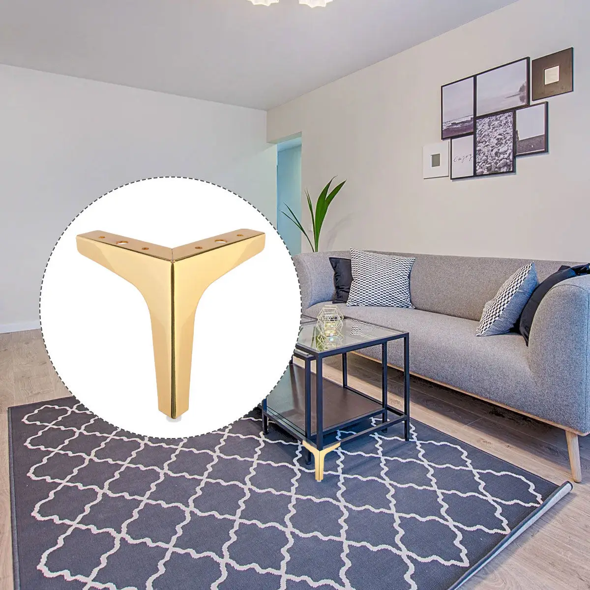 

4 шт. металлические мебельные ножки с покрытием, усиленные, утолщенные, недеформируемые опорные ножки для дивана, журнального столика, кровати, шкафа, офисной мебели