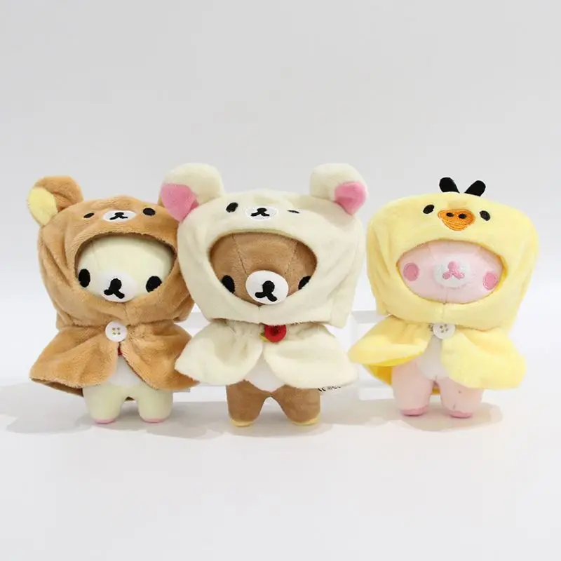 

Новый комплект одежды для куклы Рилаккума (10 см): милый плащ и головной убор, аксессуары для куклы, сменный наряд