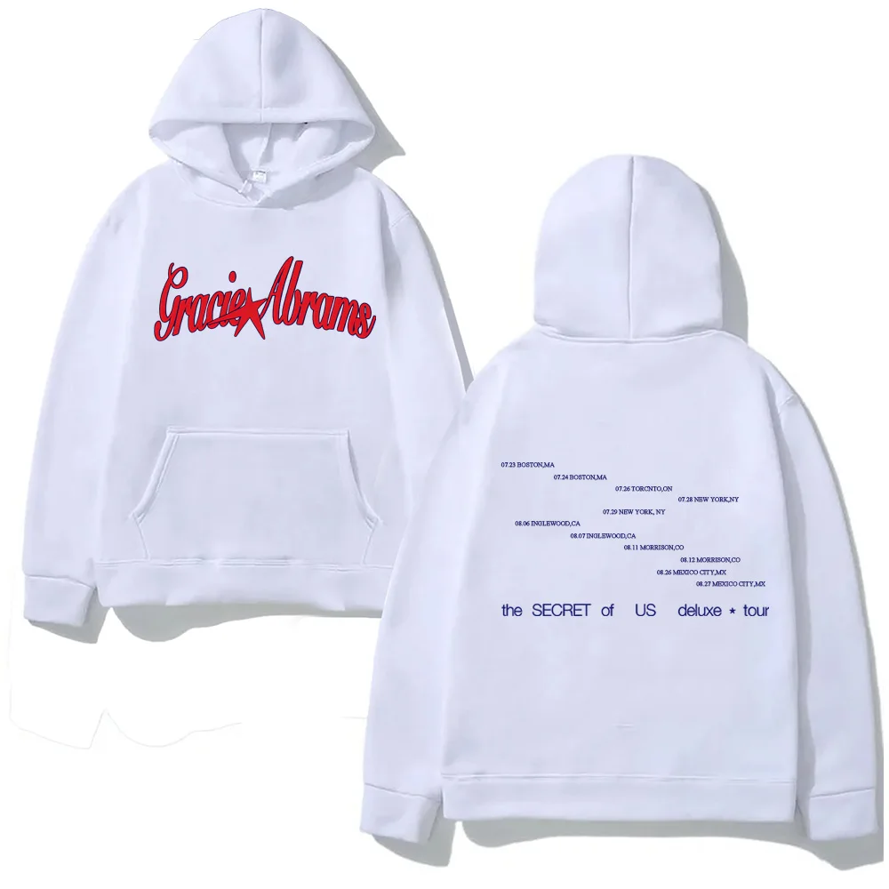 TSOU ديلوكس هيذر رمادي ستار هوديي 2025New جرايسي أبرامز بلوزة غير رسمية ملابس الصوف للجنسين الشرير مع جيب هودي #5