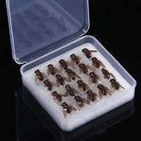 Nuevo 5-20 piezas Mini cebo de pesca con mosca biónico anzuelo con mosca cebo suave agregar equipo de pesca atractivo de peces para trucha salmón 10/16/20mm