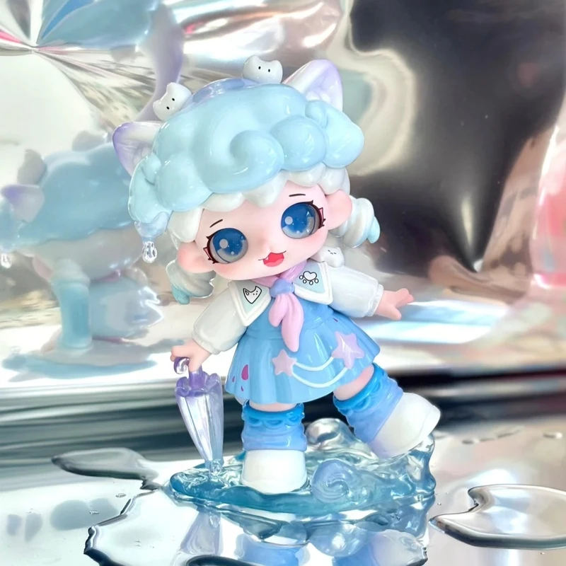 Genuíno mioco acompanhar diário série vinil caixa cega anmiate estatueta bonito na moda caixa mistério ornamento personalizado presente da menina