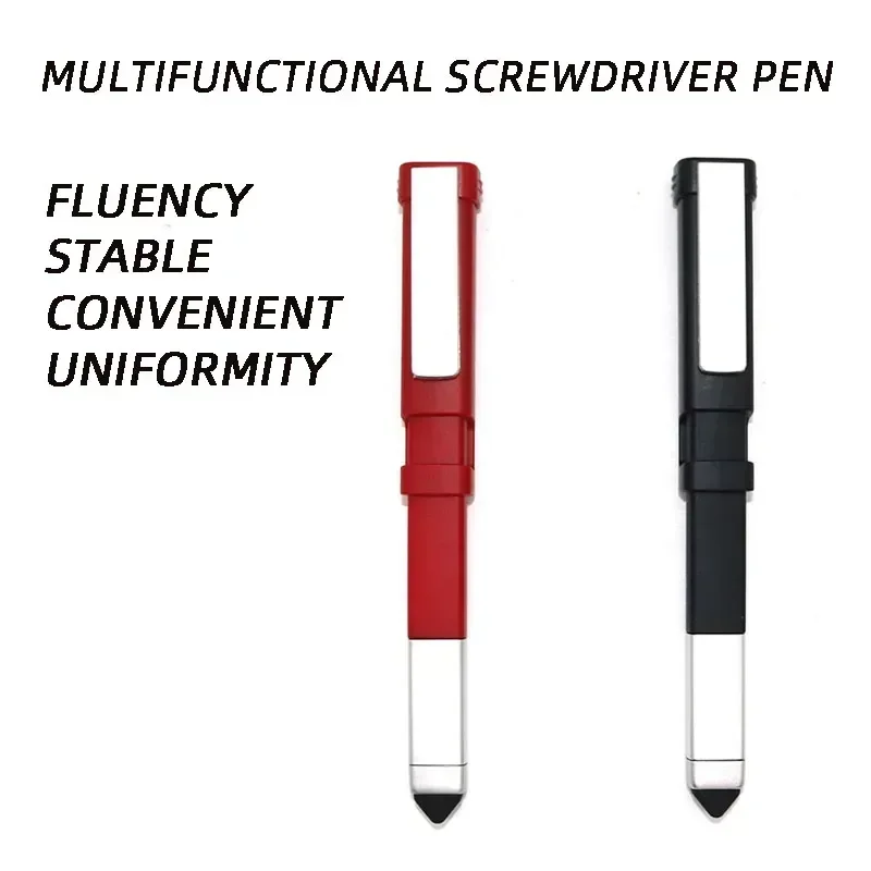 Multifunctional Mini Screwdriver Touch Screen B Pen Square Pen Multifunctional Screwdriver Capacitor Tool Black Red