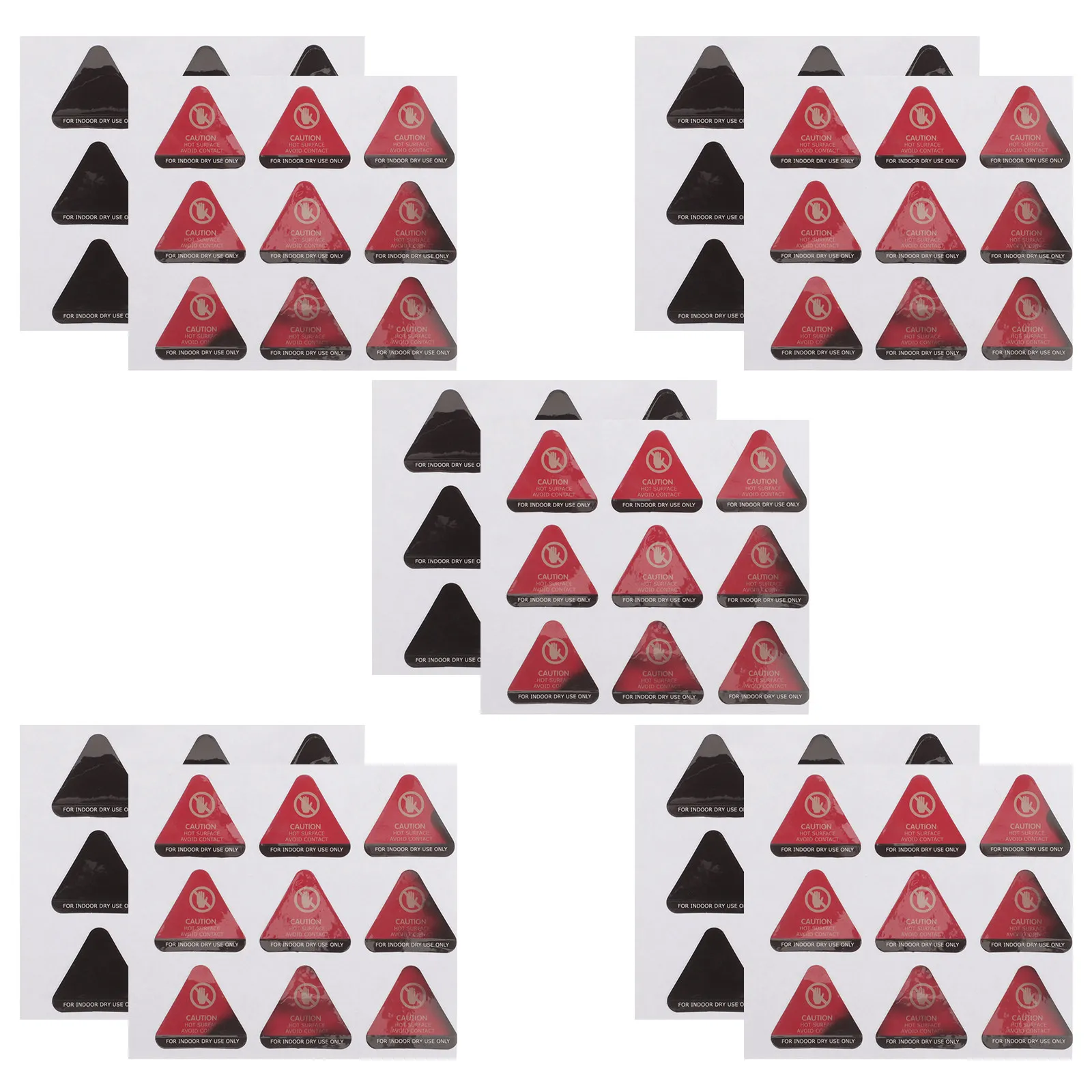 10Pcs Industrial High Temperature Decals Color Change Caution Stickers for Safety and Protection Caution Stickers