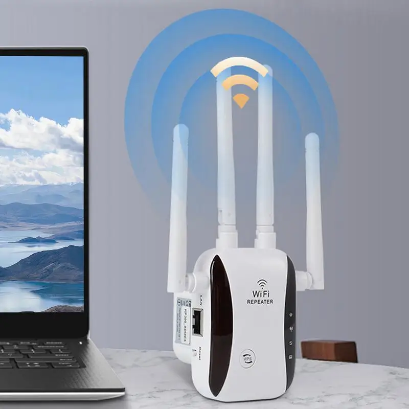 Amplificador de Extensor WiFi de Alta Velocidade, Repetidor de Internet Sem Fio, Banda Dupla, 5G, Smartphones, Tablets