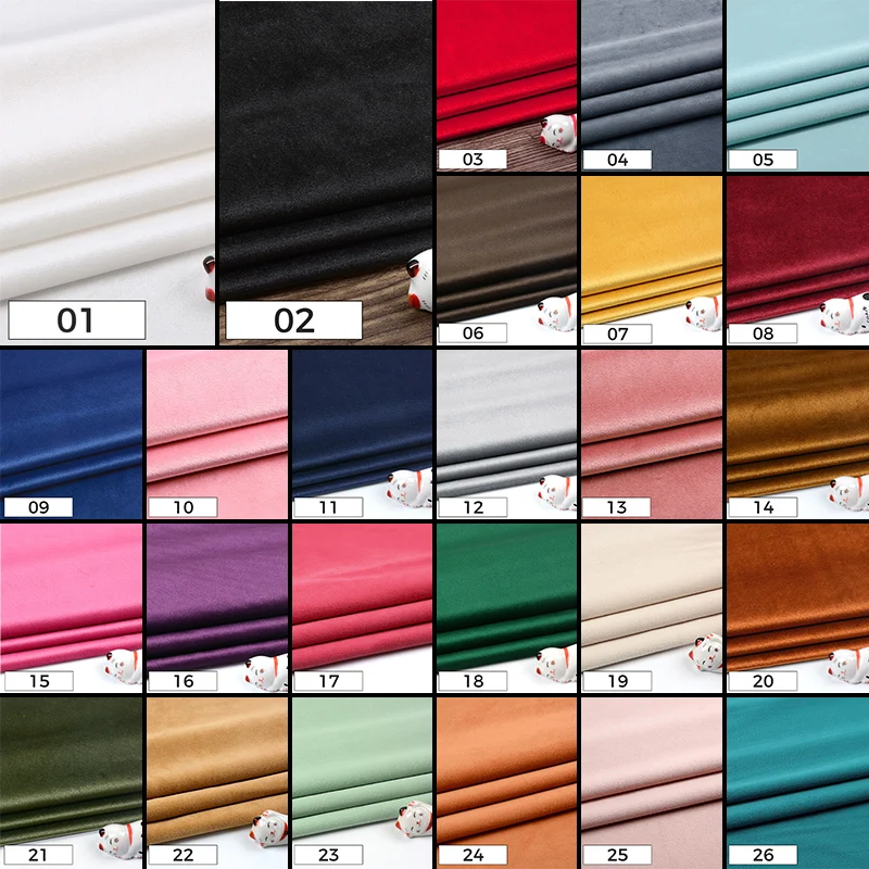 

Luxury Thicken Velvet Fabric By The Meter Polyester Stretch Velour Upholstery Fabric for Sofa,Curtain,Cloth Sewing DIY Material