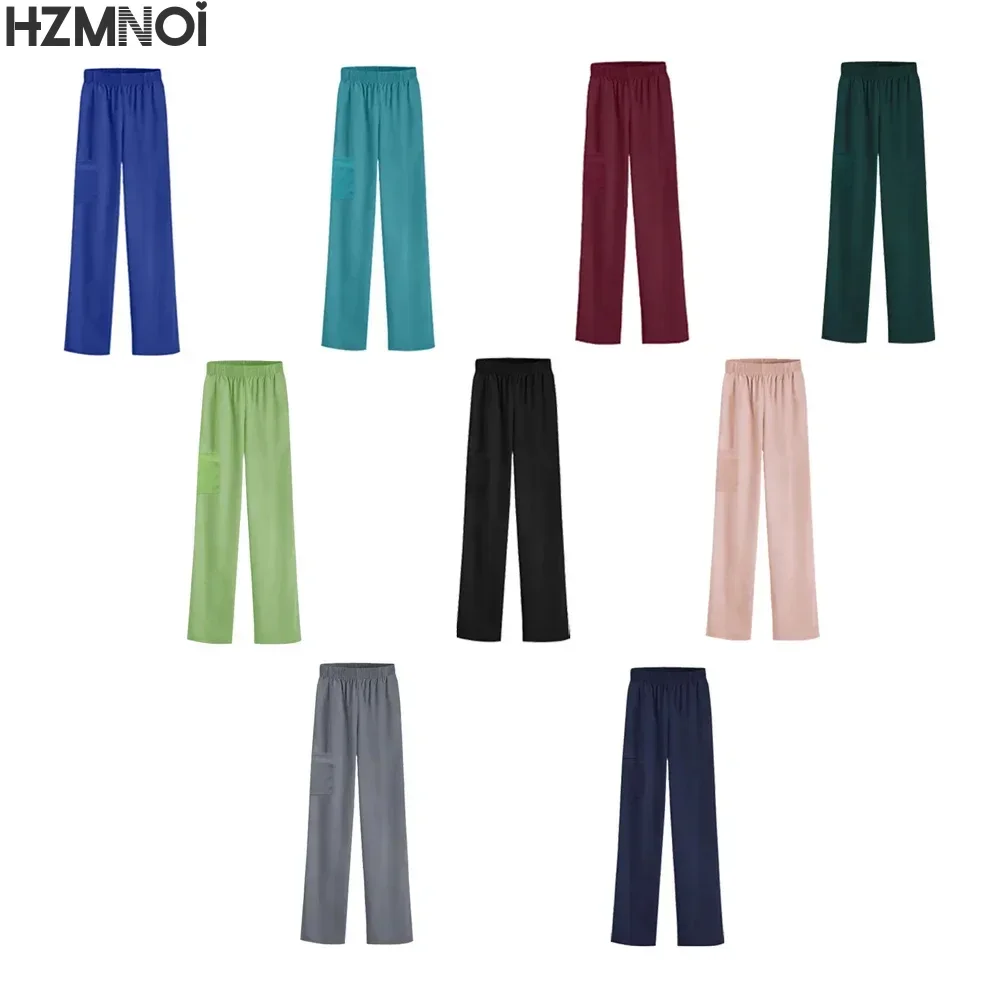 Uniforme d'infirmière de pharmacie unisexe à manches courtes, 1 pièce, vêtements de travail pour médecin d'hôpital, uniformes de chirurgie dentaire orale, gommages médicaux