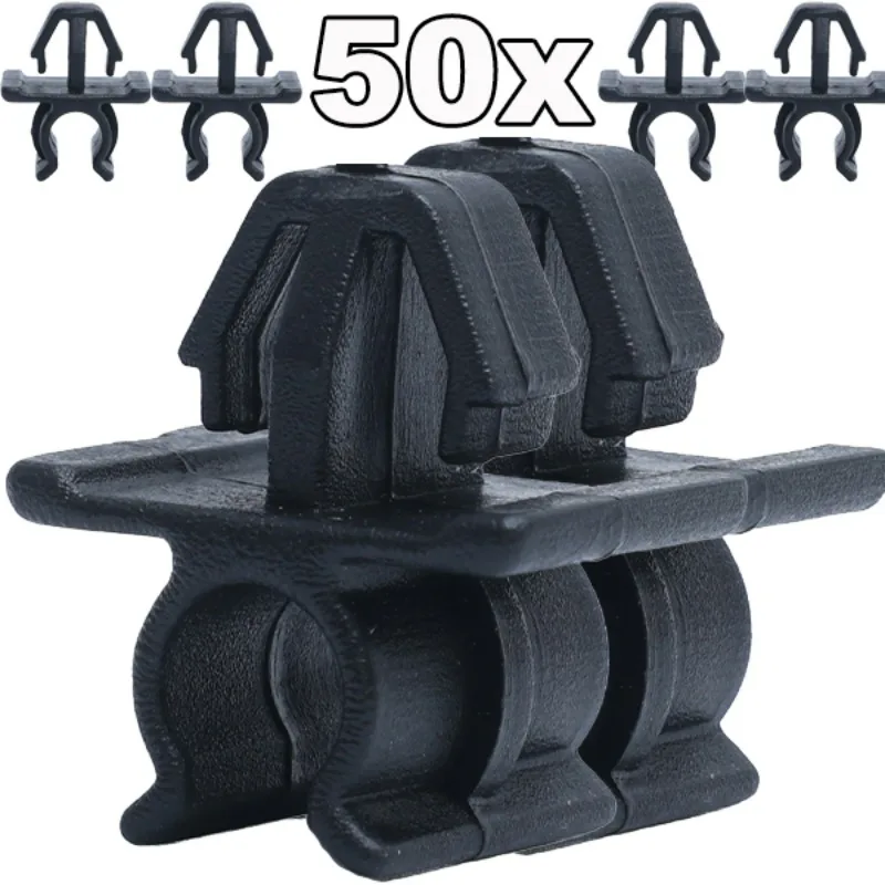 

5-50PCS Car Hood Prop Rod Clip Auto Fasteners Engine Cover Support Clips Black Plastic Retainer Suitable for Nissan Models