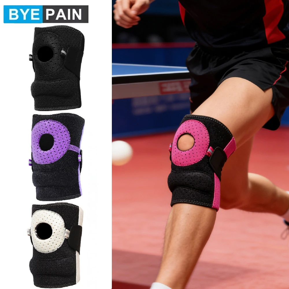 1PCS Knee Brace with Side Stabilizers & Patella Gel Pad, Adjustable Knee Compression Support for Pain Relief, Meniscus Tear, ACL