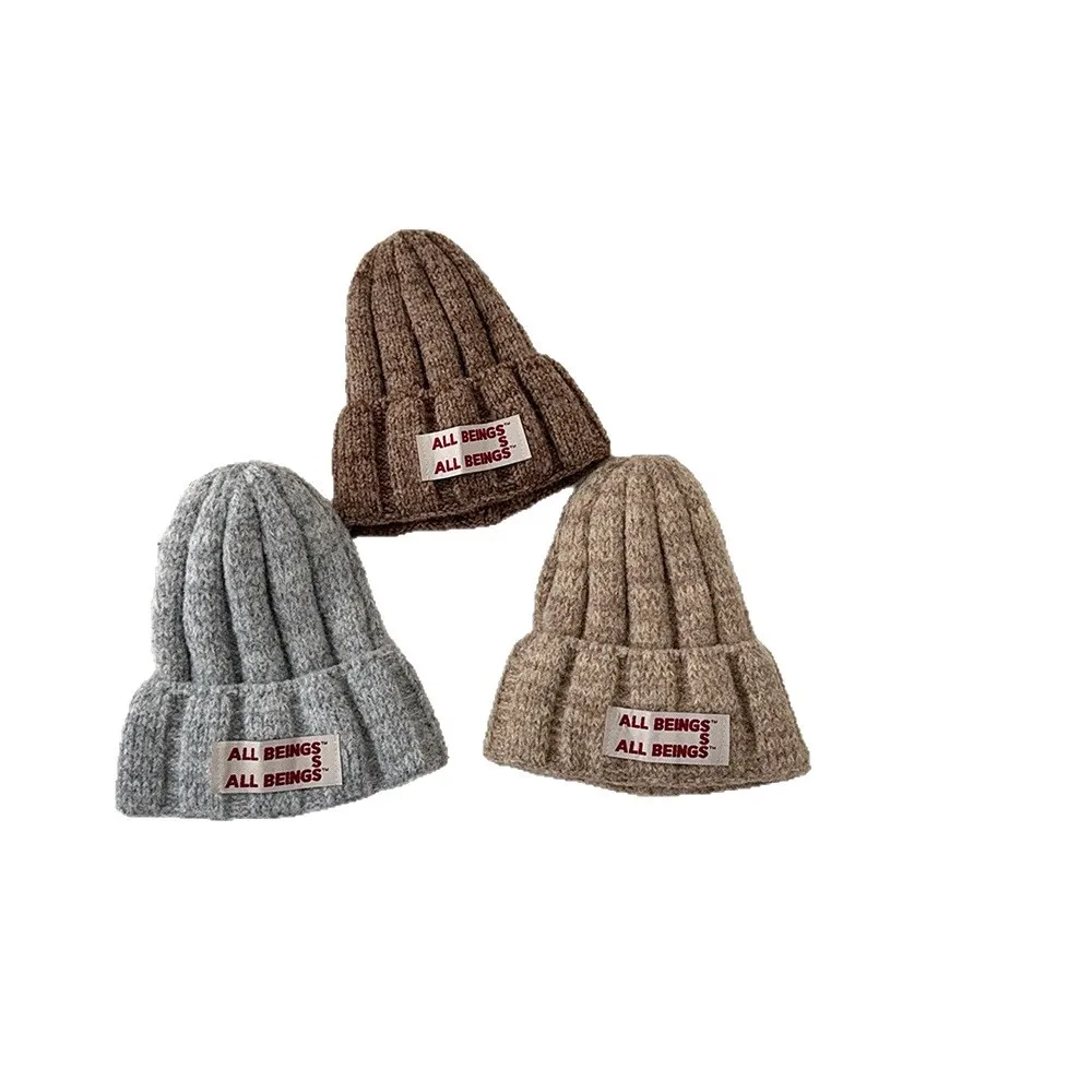 MILANCEL جديد الشتاء الاطفال متماسكة قبعة 2-6T لطيف التصحيح إلكتروني الفتيات رشاقته قبعة 4 ألوان أزياء الأطفال غطاء رأس دافئ