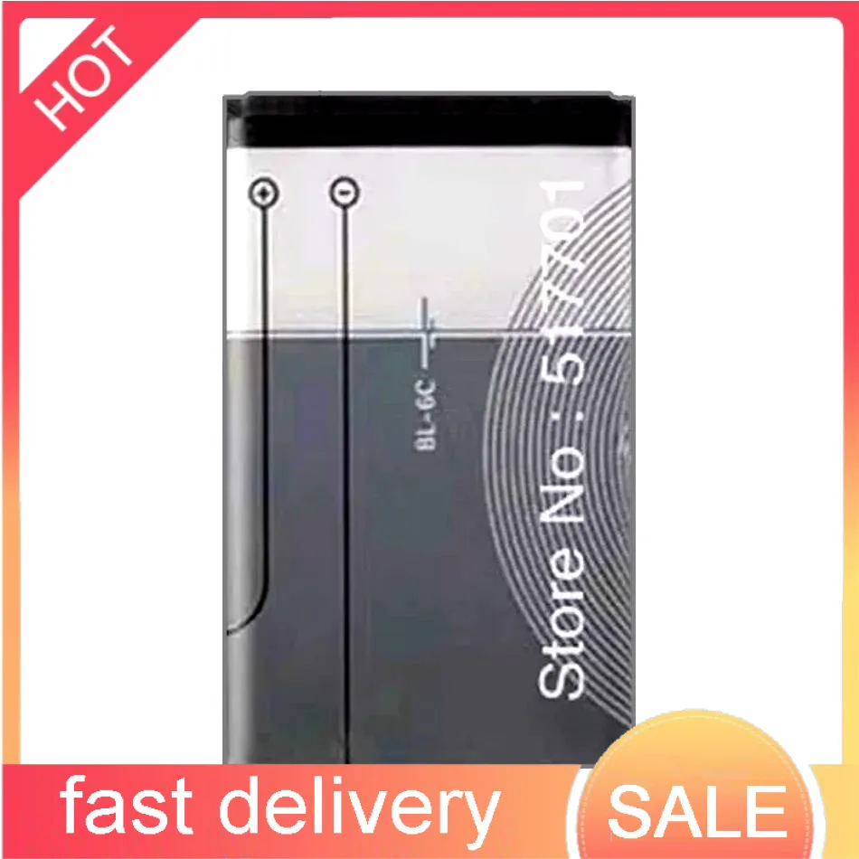 

Аккумулятор мобильного телефона BL-6C 1100 мАч для Nokia QDA + 2110 2116 2125 2855 2865 6015i 6016i 6019i 6152 6152 6275 E70 6255