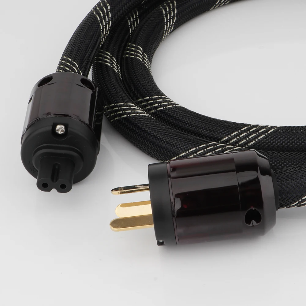 HI-END AC Power wire Mains cord AU EU US hifi power cable with figure 8 C7 IEC plug Power cord hifi AMP/CD Mains Supply cable