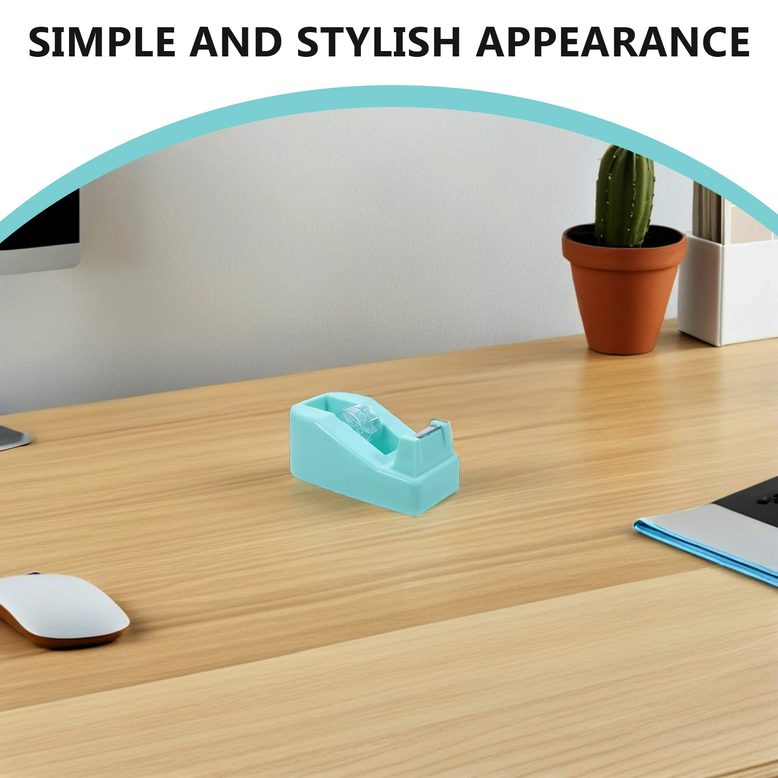 Mini Dispenser Pink Macaron Creative Desktop Office Supplies Tape Holder Practical Cute Packing Tool Small Size Acute