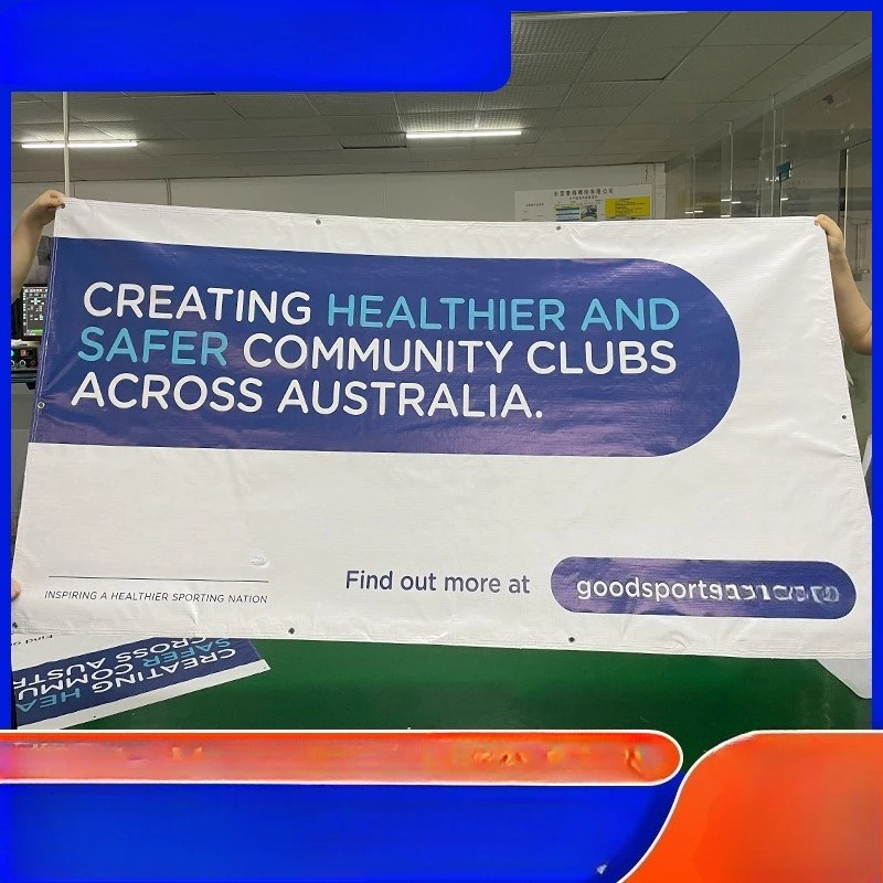 Bandeira Personalizada em Cetim com Estampa para Esportes ao Ar Livre com Ilhoses de Latão, Bandeira Personalizada com Logotipo da Empresa para Decoração de Festas