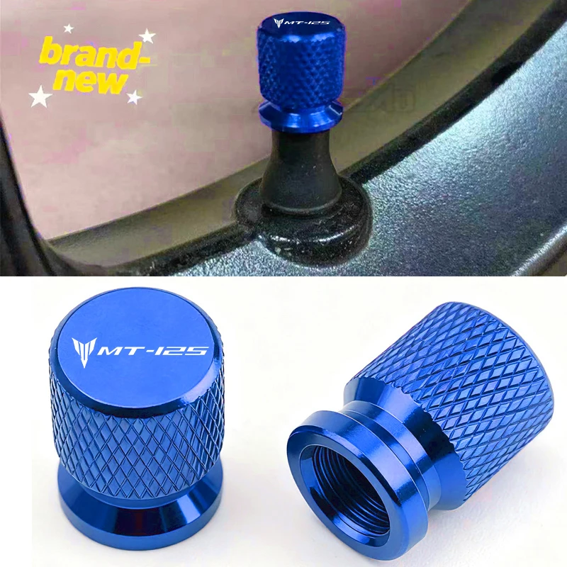 

Motorcycle CNC Aluminum Tire Valve Air Port Stem Cover Caps Replacement parts Accessories For Yamaha MT125 mt 125 MT-125