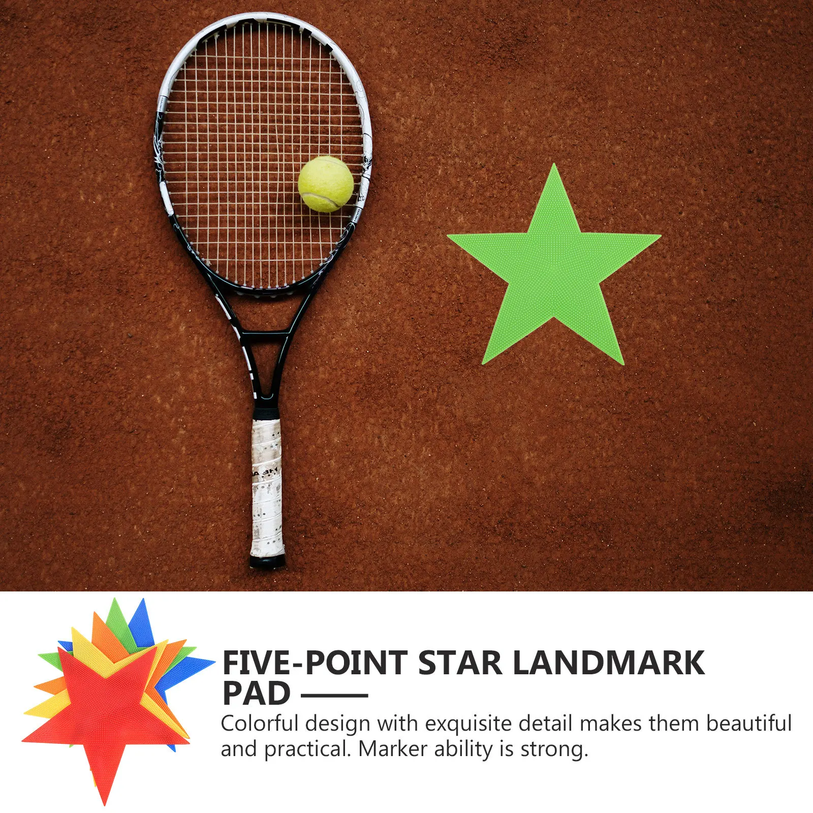 

5pcs Landmark Pads Colorful Durable Soccer Training Markers Football Agility Drills Pe Class Floor Spot Sports Exercise Aids