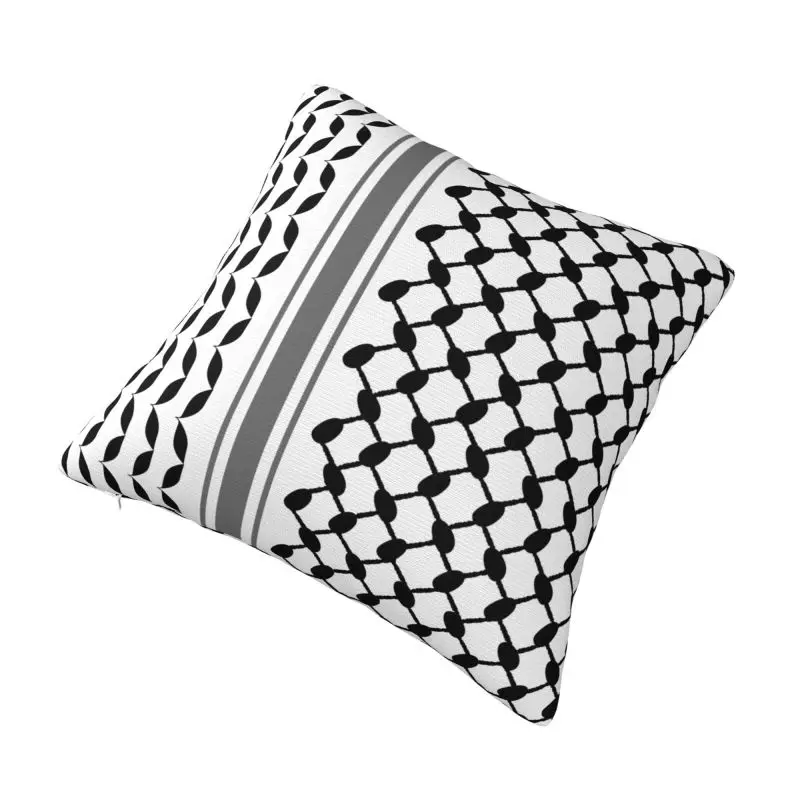 Custom Arabic Keffiyeh Traditional Pattern Pillow Case 45x45cm Tatreez Embroidery Art Nordic Cushion Cover Velvet Pillowcase