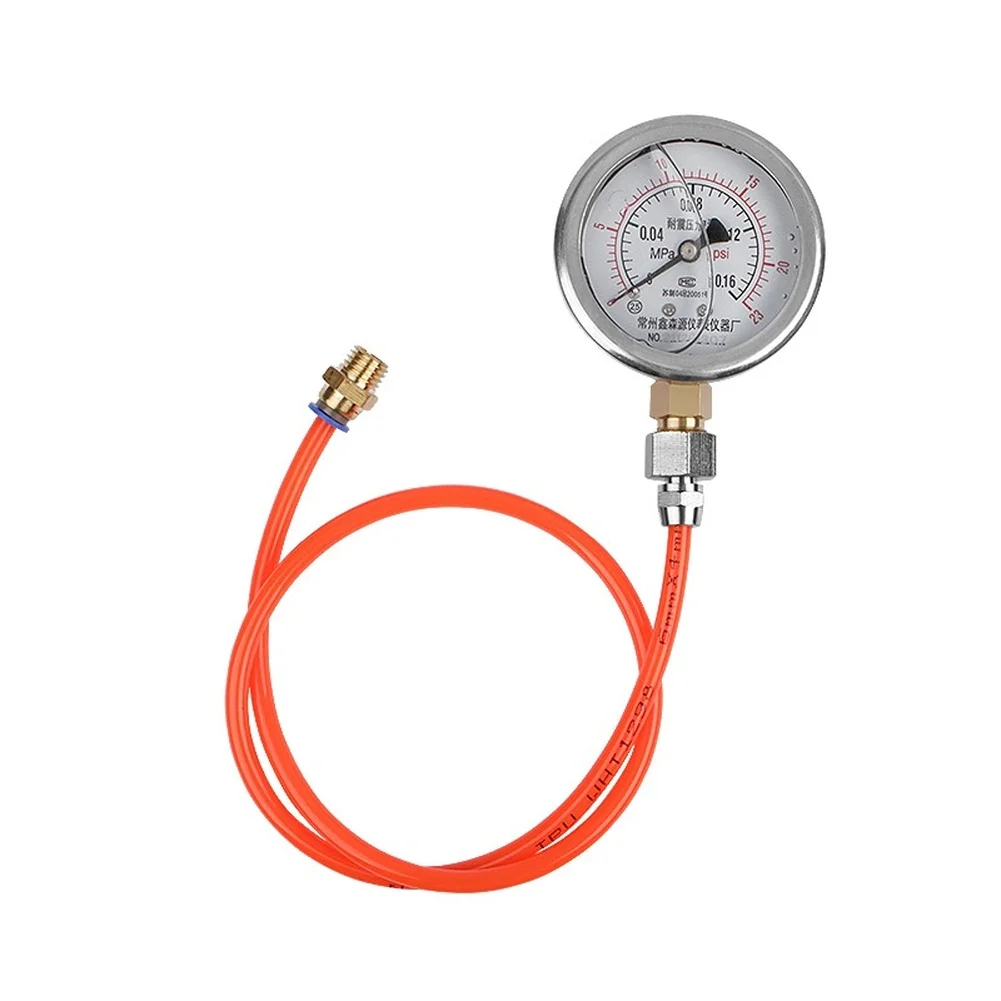 0-16MPa Tester Turbo Boost Gauge MPa And Psi Readings Metal Casing Construction Anti-freeze Hose Included Auto