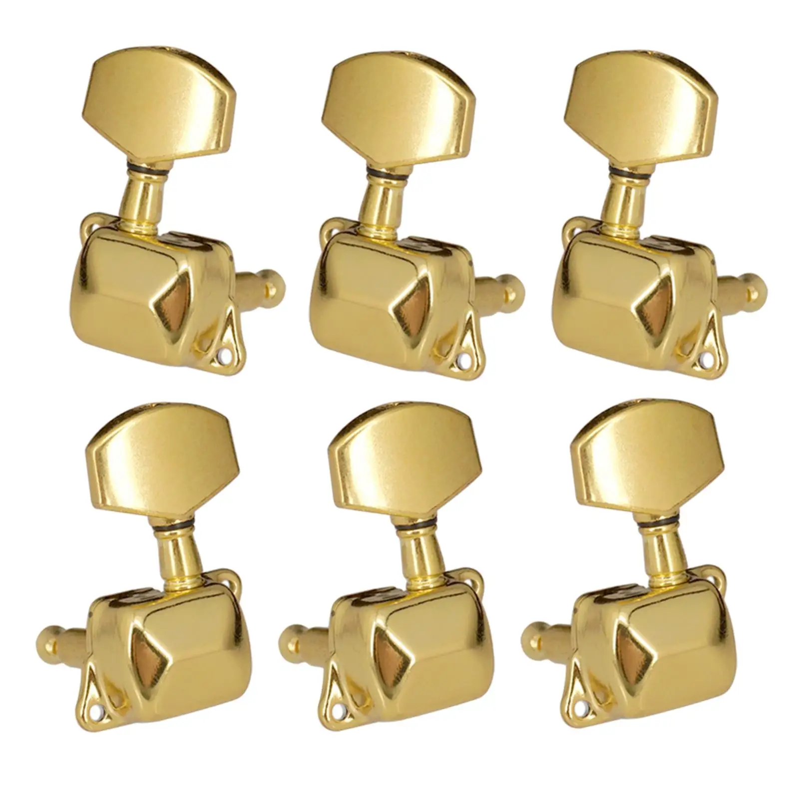 

6Pcs Golden Pieces String Tuning Pegs Tuners Machine Heads Acoustic Folk 3R 3L