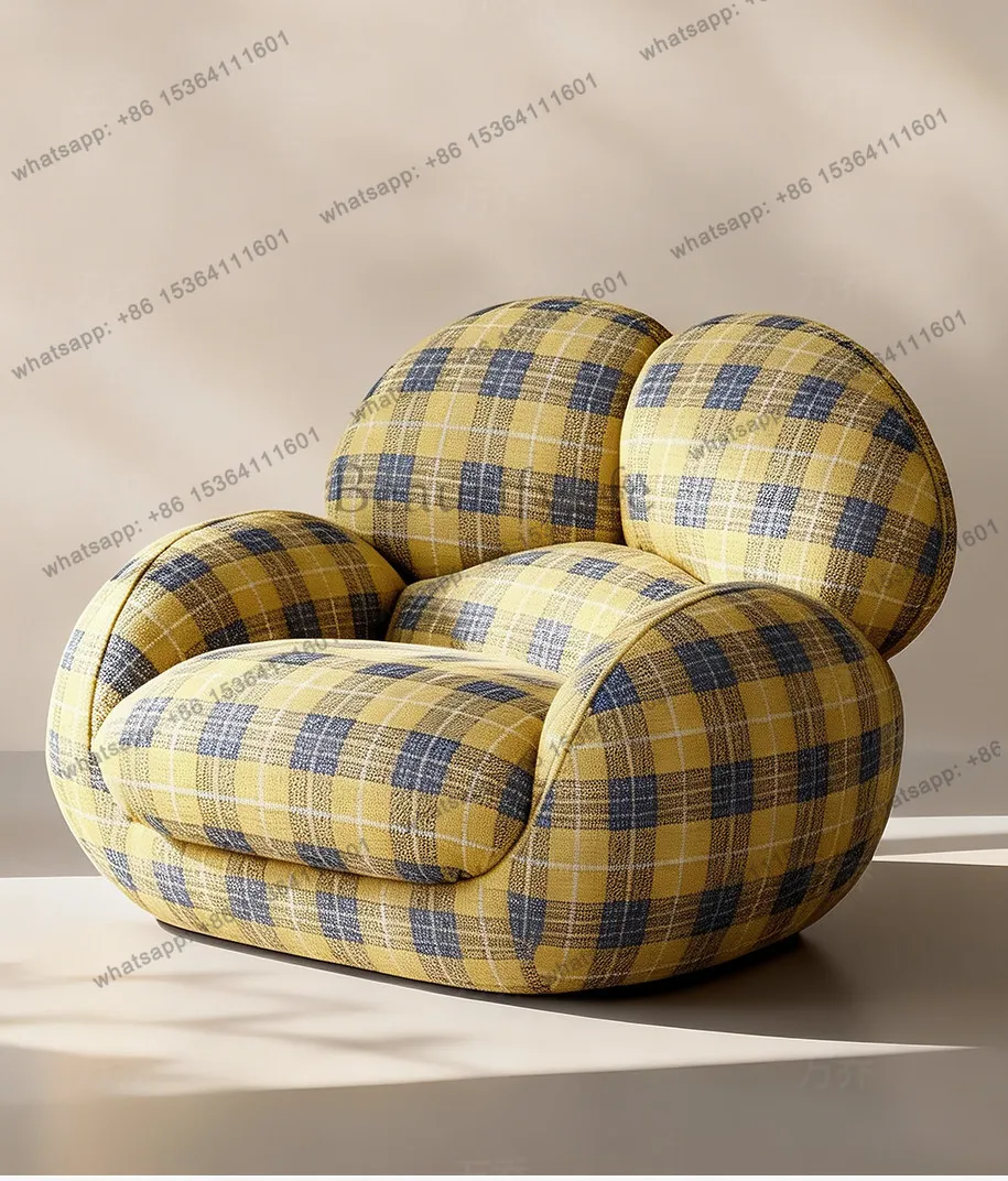 

yj9 Italian minimalist creative cartoon single chair household living room balcony single leisure chair