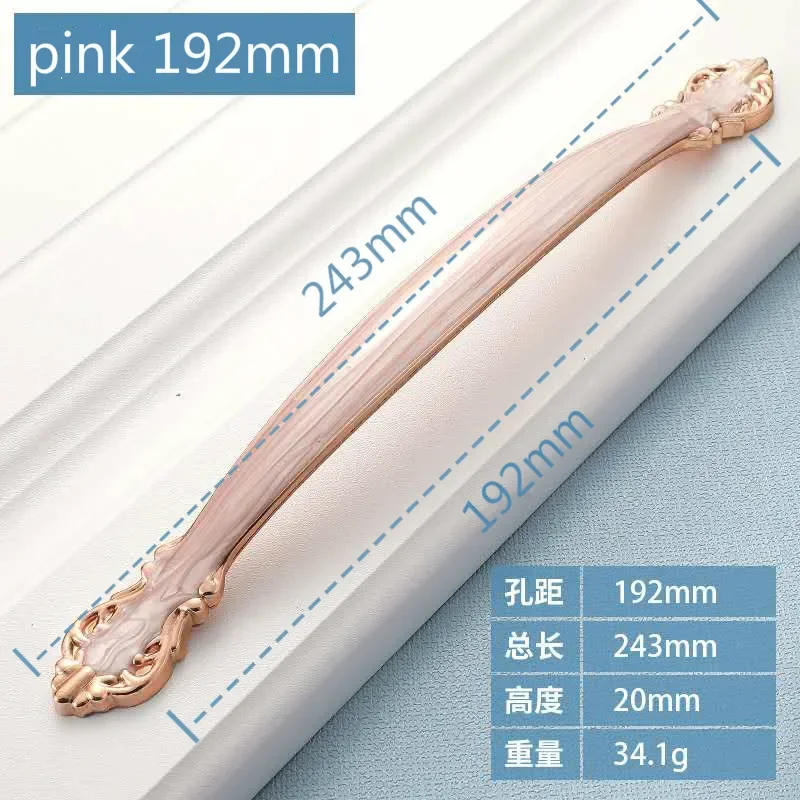 handles furniture modern door knob for kitchen cabinet knob 192/128 /96/64MM pull handle drawer Wholesale furniture hardware