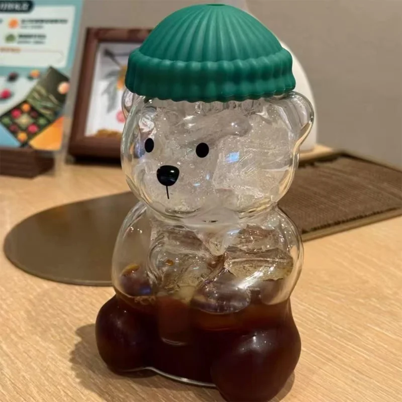 glass bear cup with straw and - đánh giá và giá Training Cup Straw