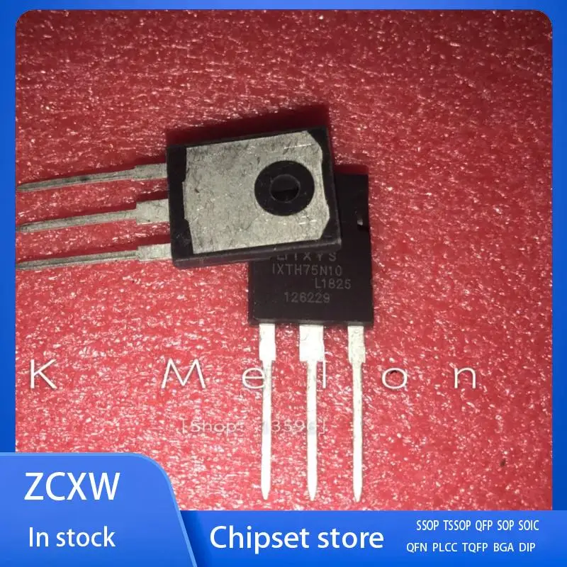 

5PCS-10PCS/LOT IXTH75N10 IXTH75N10L2 TO-247 75A 100V/150V