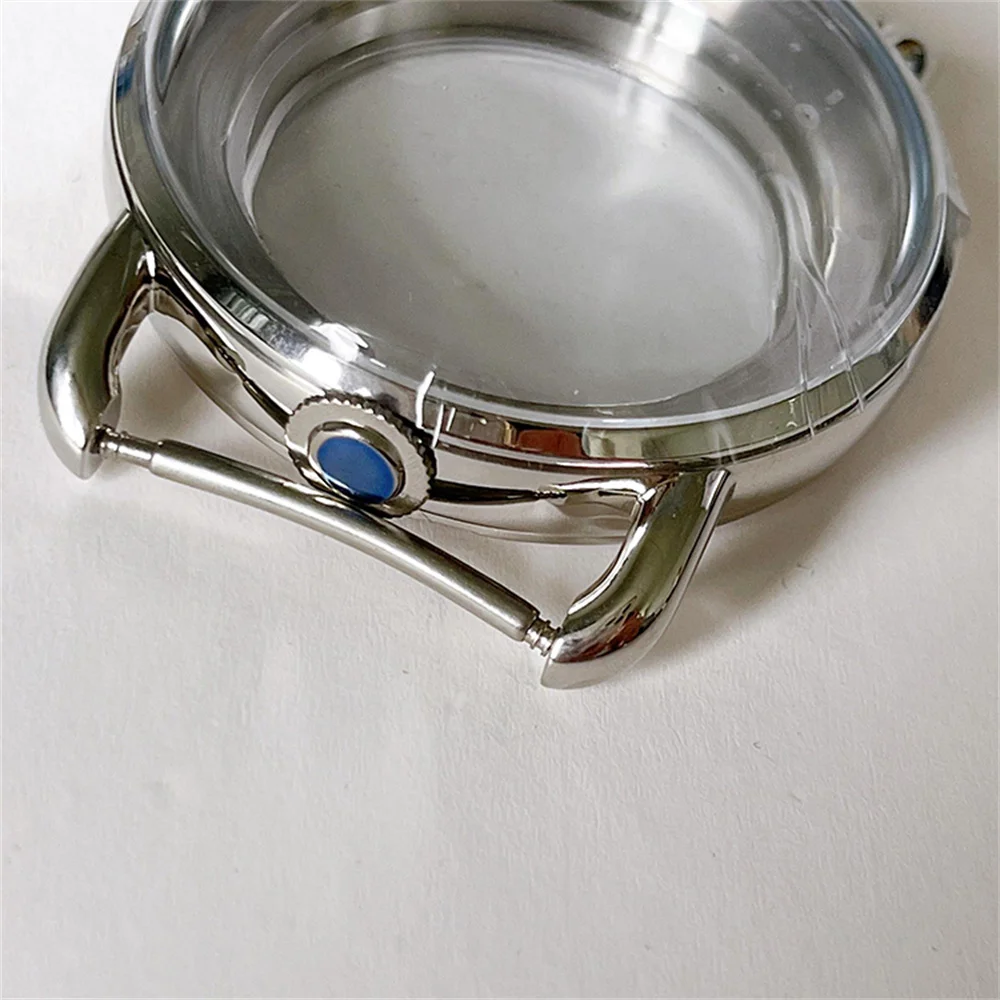 41mm Watch Case Mineral Glass 12 O'Clock Handle for NH70 Movement Case Repair Parts Watch Accessories