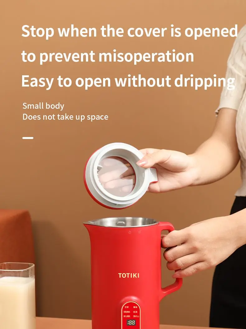 Totiki mini macchina per rompere le pareti frullatore elettrico portatile spremiagrumi mixer 350ml macchina per latte di soia robot da cucina multifunzionale 220V