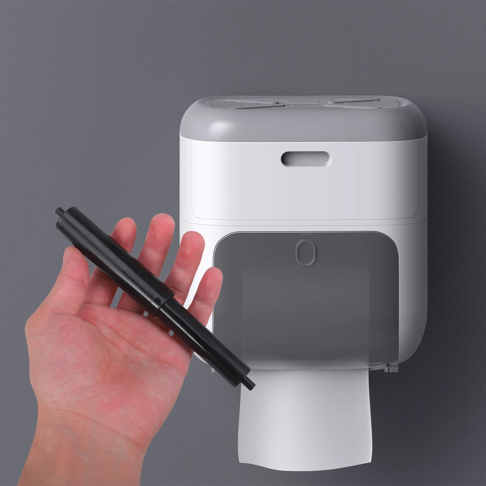 

4Pcs Adjustable Spring Rod Core Roller Spindle Black Small Size Bathroom Tissue Holder Paper Roll Accessories Center Spindle