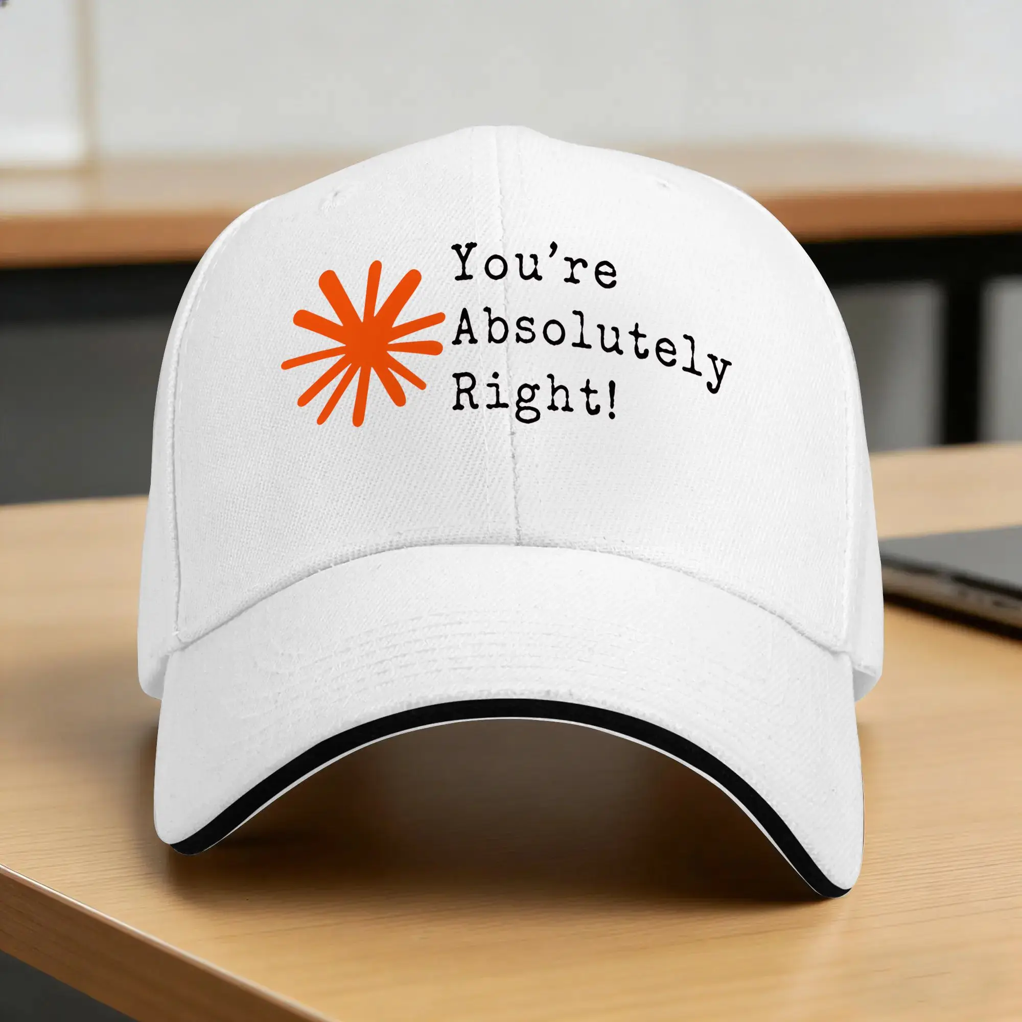 Claude You're Absolutely Right Baseball Cap  Women Men Custom Logo Hip Hop Hats Summer y2k Outdoor Sport Sun Visor Baseball Caps