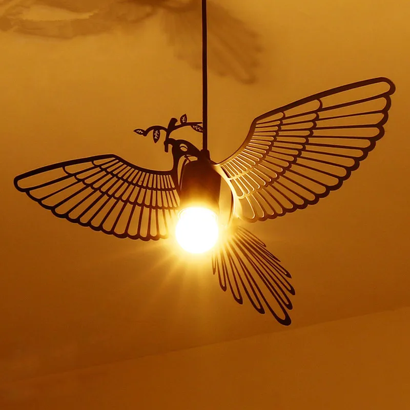 Nordic design lamp Modern bird lamp Engraved Sculpture Flying Bird Dinning Room Bar minimalist lamp animal lamp