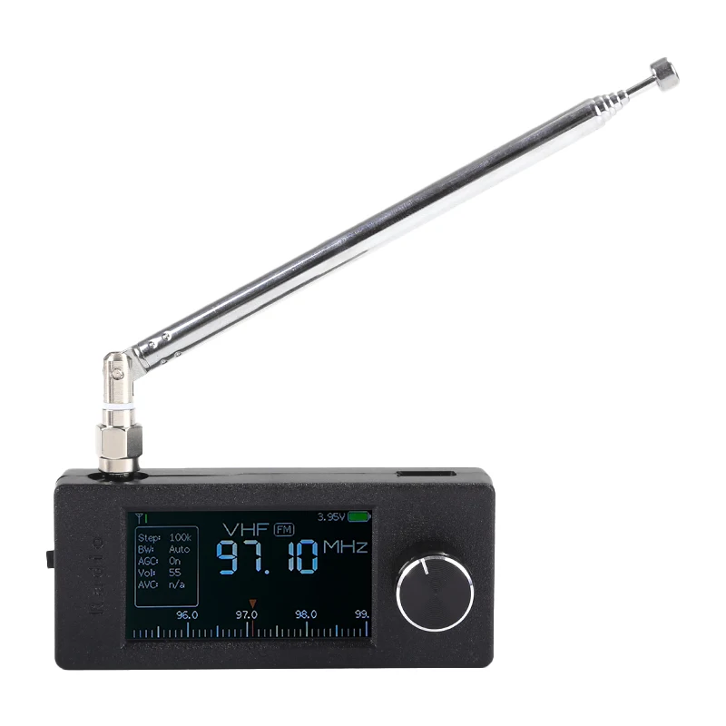 Mini SI4732 Radio Receiver HF SW MW VHF Radio, 1.9inch IPS Screen ,LSB USB AM FM FM/AM Radio with 2PCS  Antenna and USB cable
