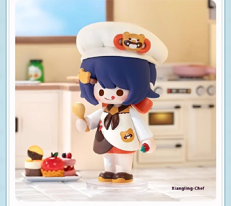 Yuanshen Anime Game Q-Version Collectible Figurine Toy ACG Periphery Gift for Fans Derivative Non-toxic PVC Action Figure