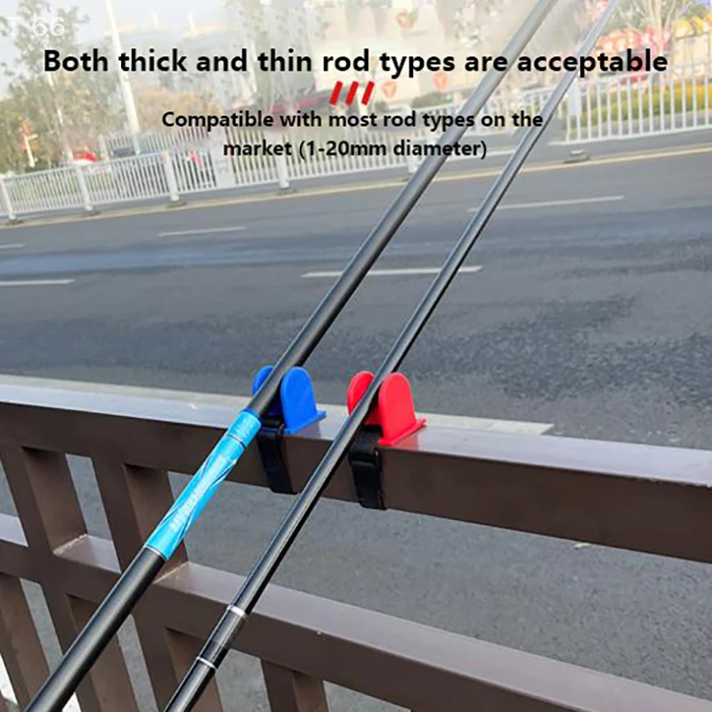 Portable Fishing Pole Rack TPE Fishing Feeder Pod Stand Fishing Rod Holder U-Shaped Fishing Rod Support Fishing Gear Accessories