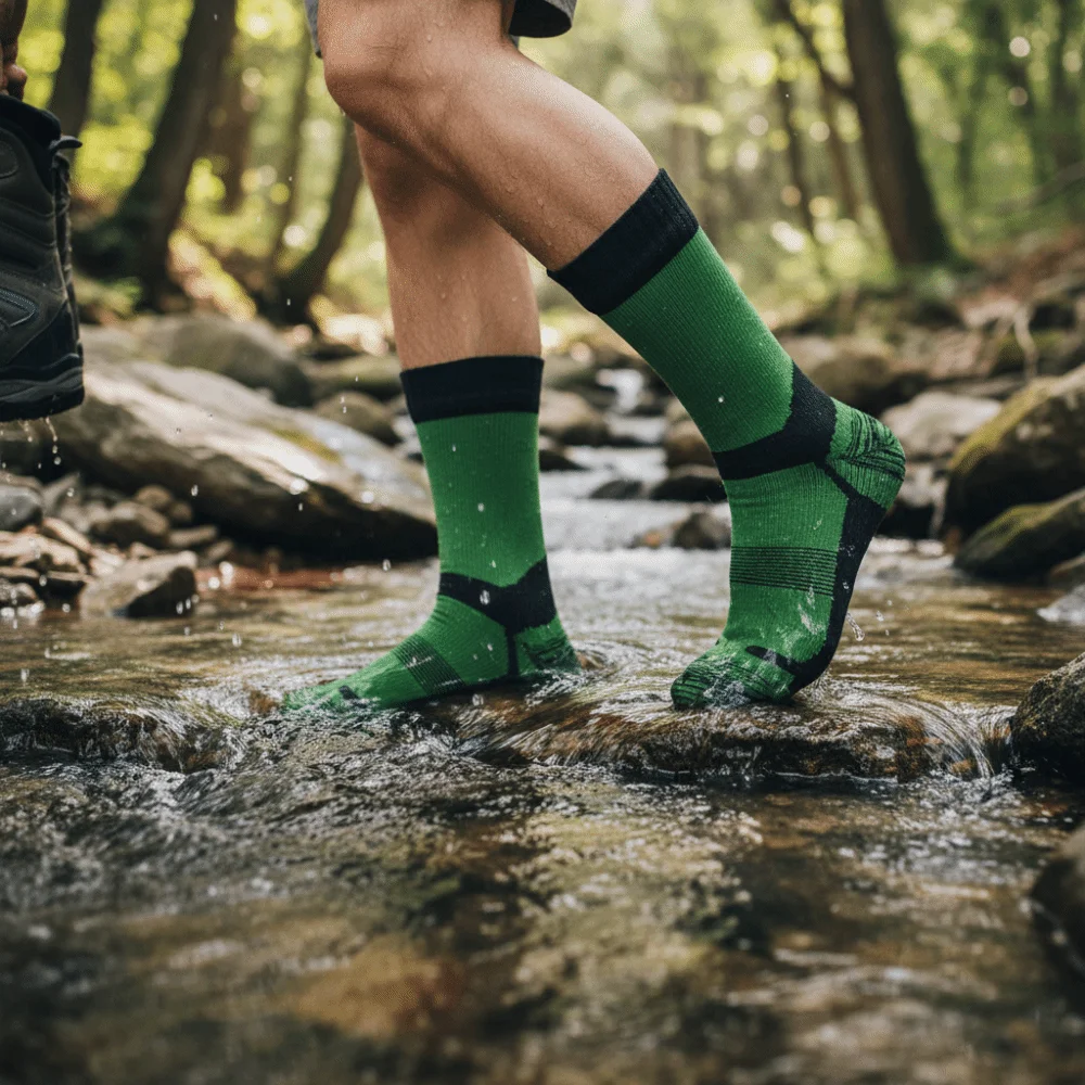 

Thick Men Waterproof Socks Breathable Moisture-Wicking Skiing Socks Comfortable Anti-Wear Sports Socks Water Sports