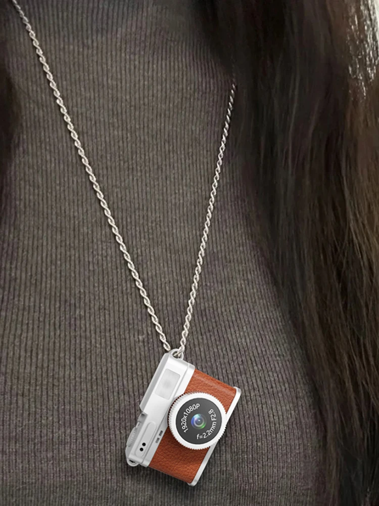 Мини-камера 1080P, портативная маленькая камера со светодиодной вспышкой, винтажная камера для путешествий, подарок для детей, студентов