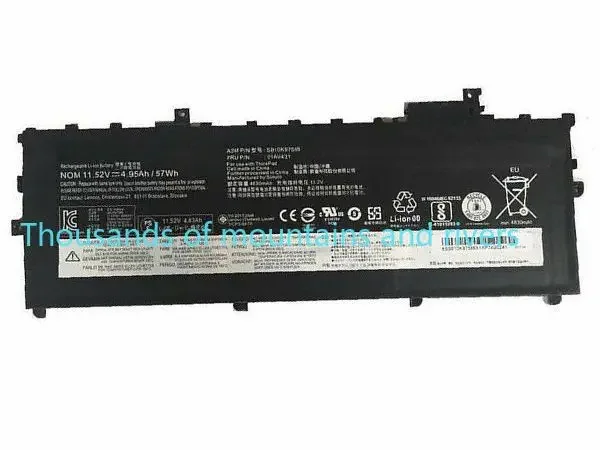 

Новый аккумулятор для ноутбука 01AV494 01AV430 для Lenovo ThinkPad X1 Carbon 5-го поколения 2017, 6-го поколения 2018 SB10K97586 SB10K97587 SB10K97588