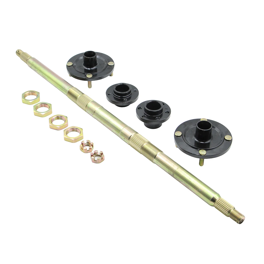 820mm Rear Axle Complete Assembly With Bracket Hub For DIY 150cc-250cc ATV Shockproof Frame UTV Buggy Quad Bike Accessories