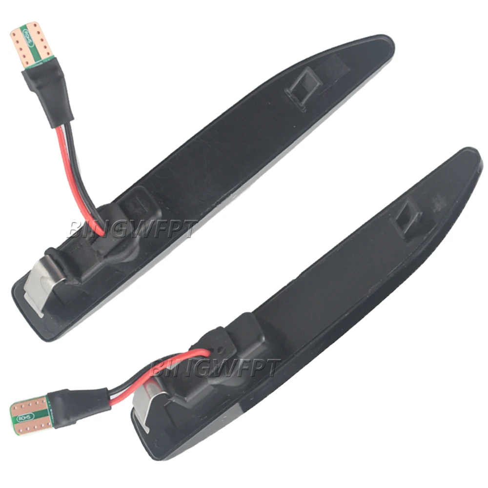 2 قطعة لسيارات BMW 7 Series E65 E66 E67 E68 تتدفق LED أضواء العلامات الجانبية الديناميكية بدوره مصباح إشارة الجانب مكرر مصباح لوحة مصباح