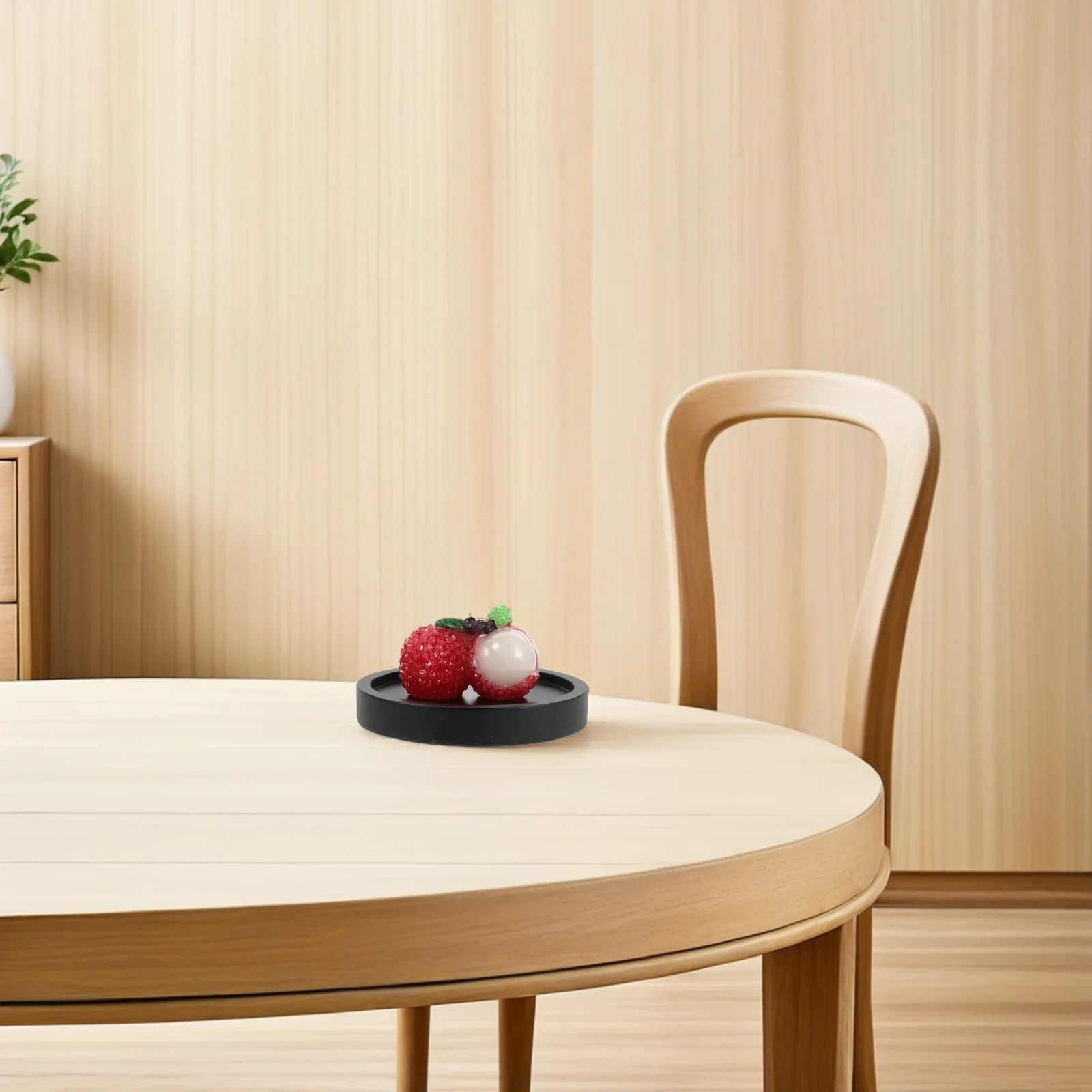 

Litchi Incense Burner Resin Craftsmanship Stable Ash Catcher Unique Design Tea Table Decoration Aromatherapy Accessory