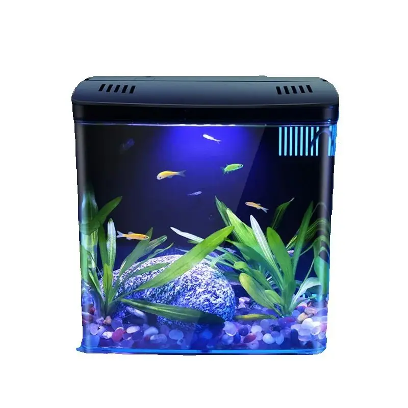 

Fish Tank Living Room Small Mini Douyu Tank Household Tabletop Ecological Tank Self Circulating Back Filter Goldfish Tank