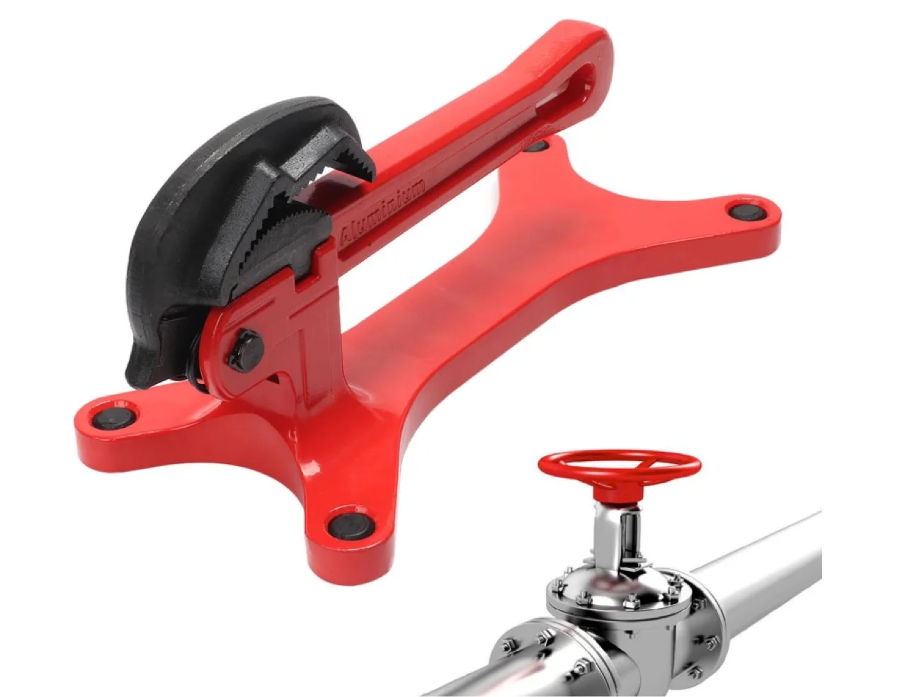 Heavy-duty roller pipe support gantry pipe stand vise bracket pipe tool adjustable bracket gantry vise