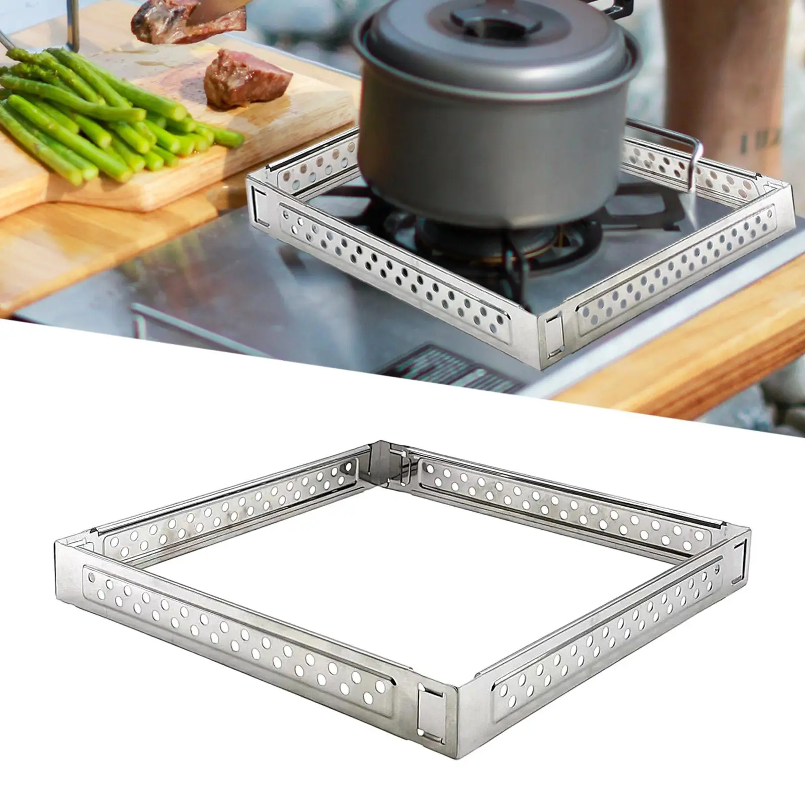 Gas Stove Wind Shield Propane Burner Windbreak Camping Stove Windguard