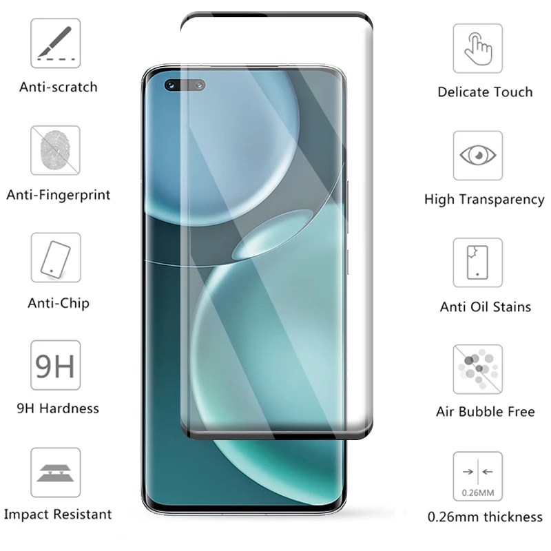 4-in-1 For Honor Magic 4 Pro Glass For Honor Magic 4 Pro Glass 9H Full Screen Protector For Huawei Honor Magic 4 Pro Lens Film