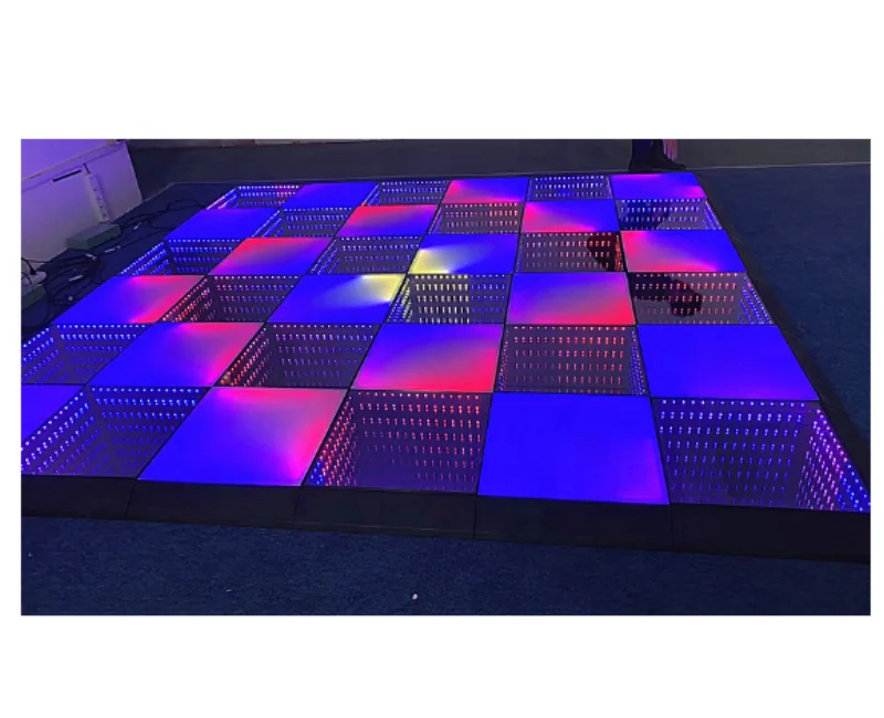 

*CE Magnetic Glass Mirror Glass Mirror 3D Led Colorful Dance Floor Wedding Club Wedding Decoration Party Lights Waterproof Event