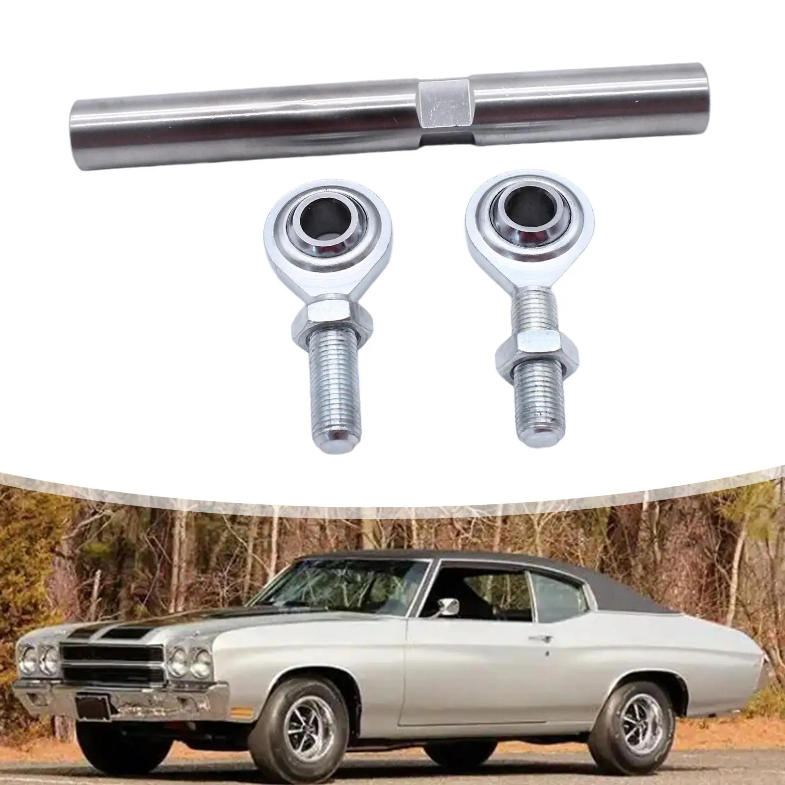 High Hardness Adjustable Tensioning Rod Alternator Bracket with Heim Joint Easy Install Metal Fix Holder for Chevrolet Ford