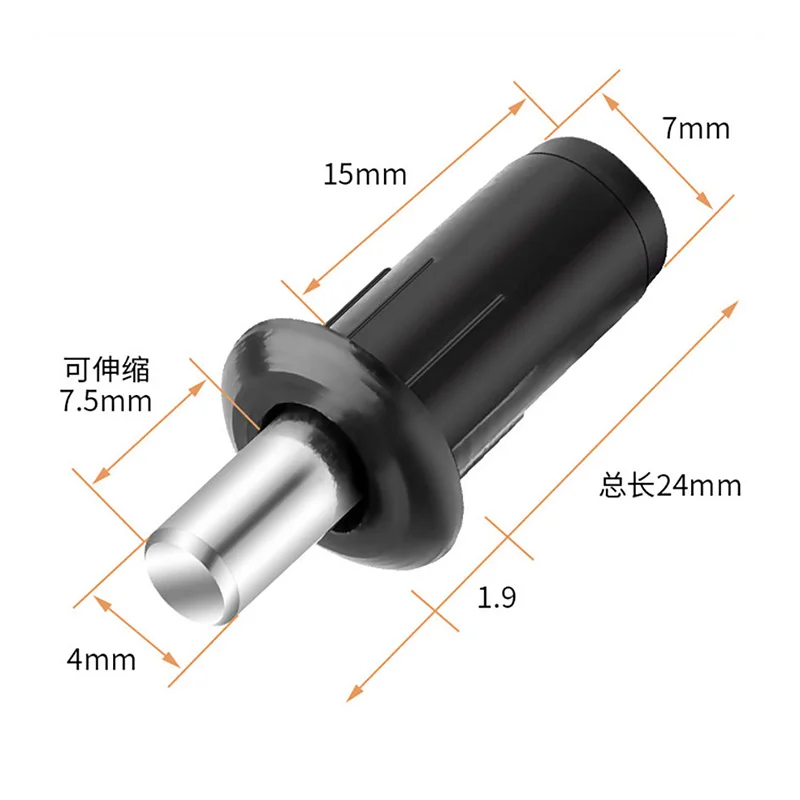 

Spring Axis Furniture Connector Cabinet Door Accessory Door Pin Spring Partition Pin Plastic Telescopic Upper Lower Door Axis