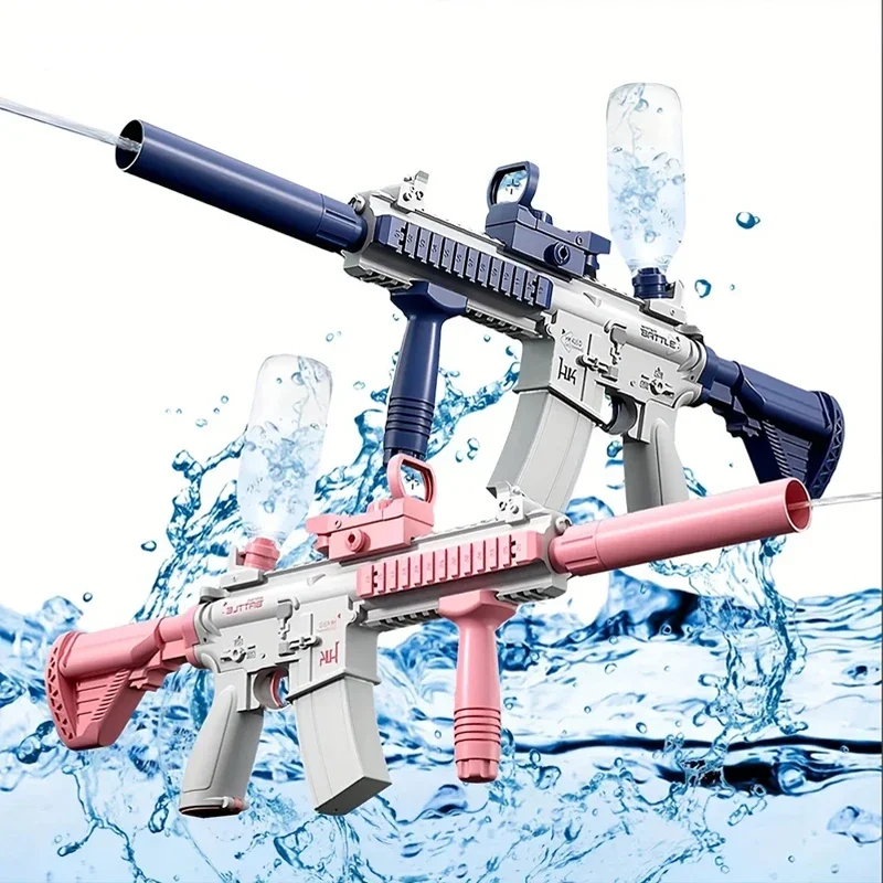

M416 Water Gun Electric Pistol Shooting Toy Full Automatic Summer Shoot Beach Outdoor Fun Toy For Children Boys Girl Adults Gift