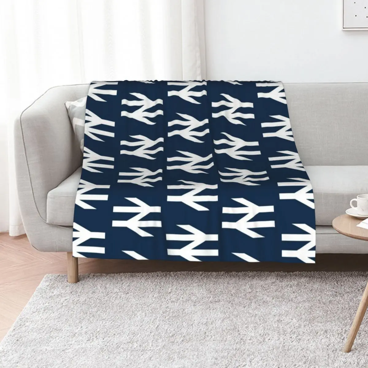 British Rail White Throw Blanket Cozy Microfiber Throw Blanket for Home Bedroom